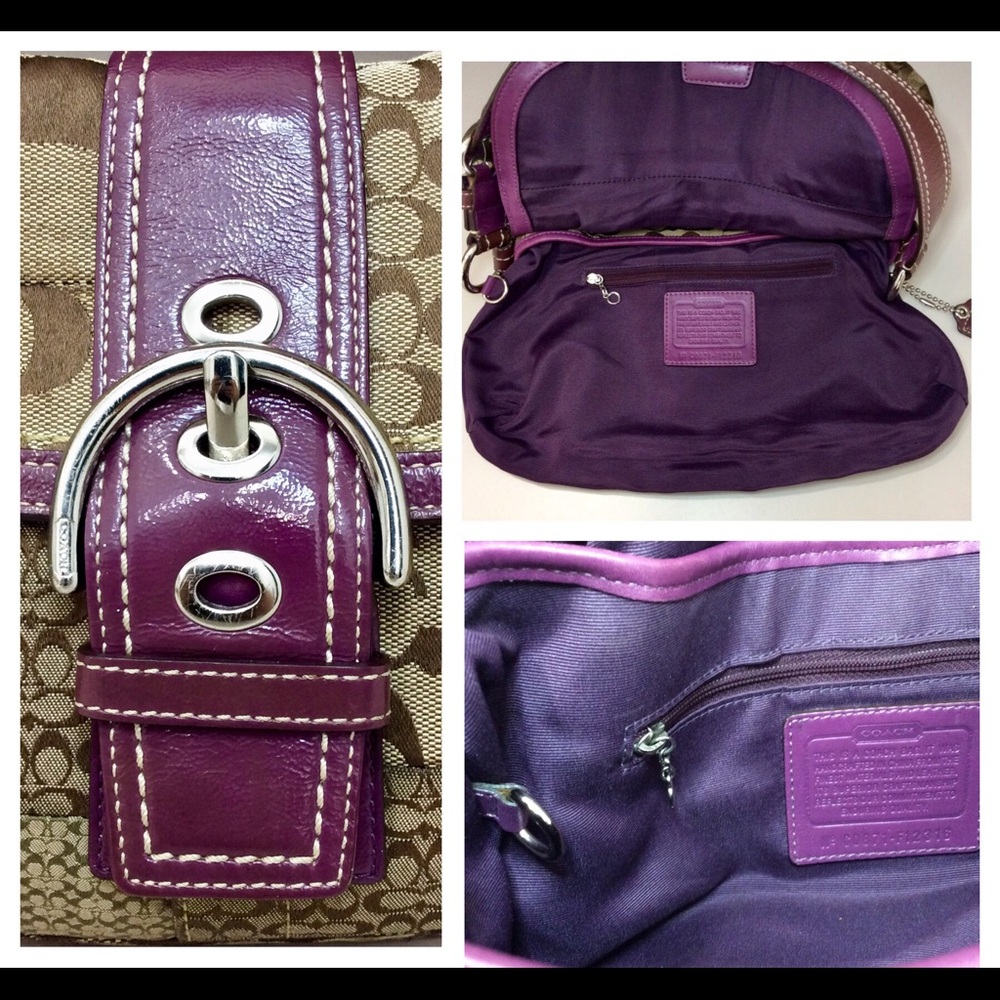 Authentic Coach Soho Y2K Shoulder Patchwork Signa… - image 16